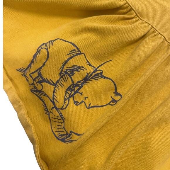 Disney Winnie the Pooh and Pals Mustard Yellow 2X Drop Waist 3/4 Sleeve Dress - Picture 5 of 11